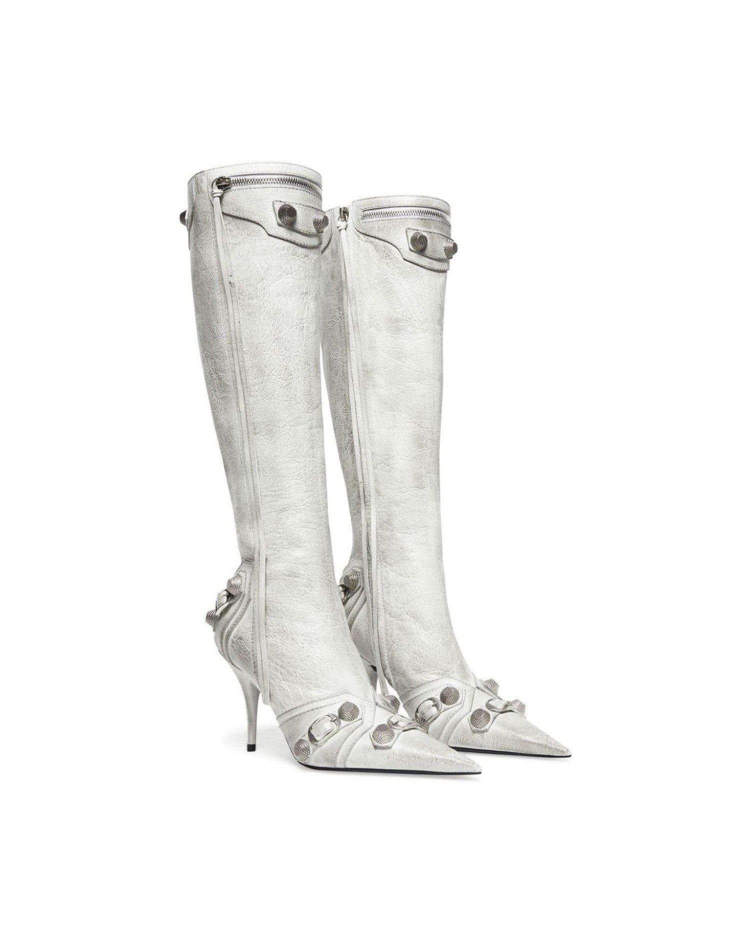 Balenciaga Leather Cagole Boots Glam Steals