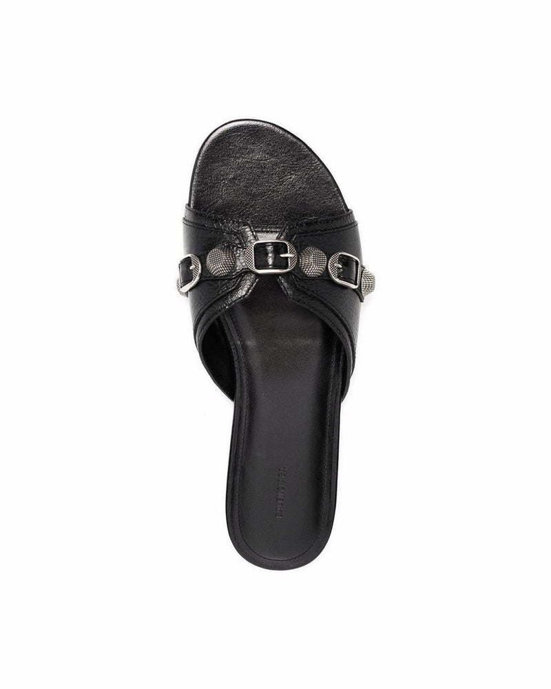Balenciaga Leather Cagole Sandals Glam Steals