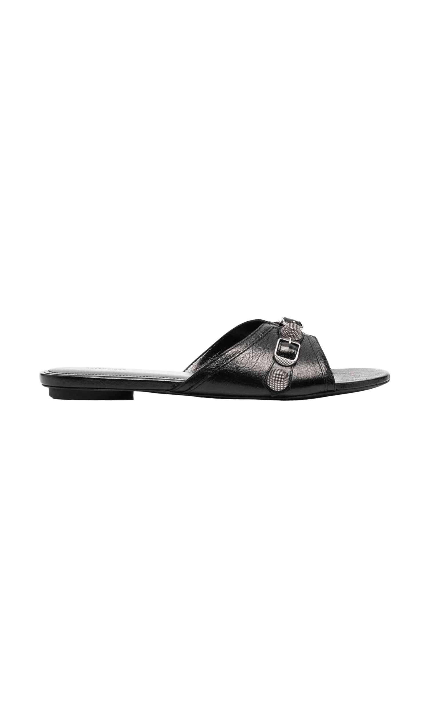 Balenciaga Leather Cagole Sandals Glam Steals
