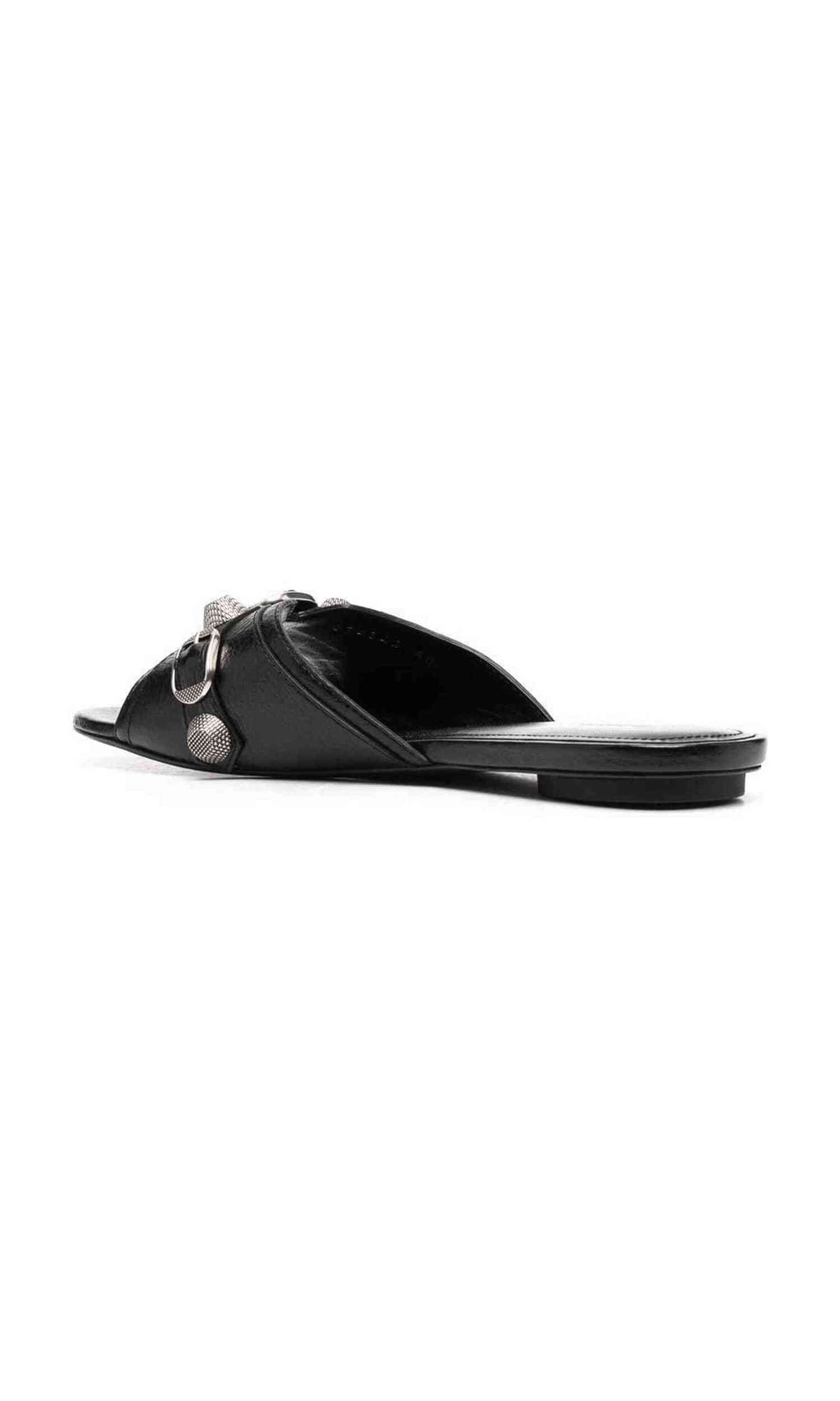 Balenciaga Leather Cagole Sandals Glam Steals