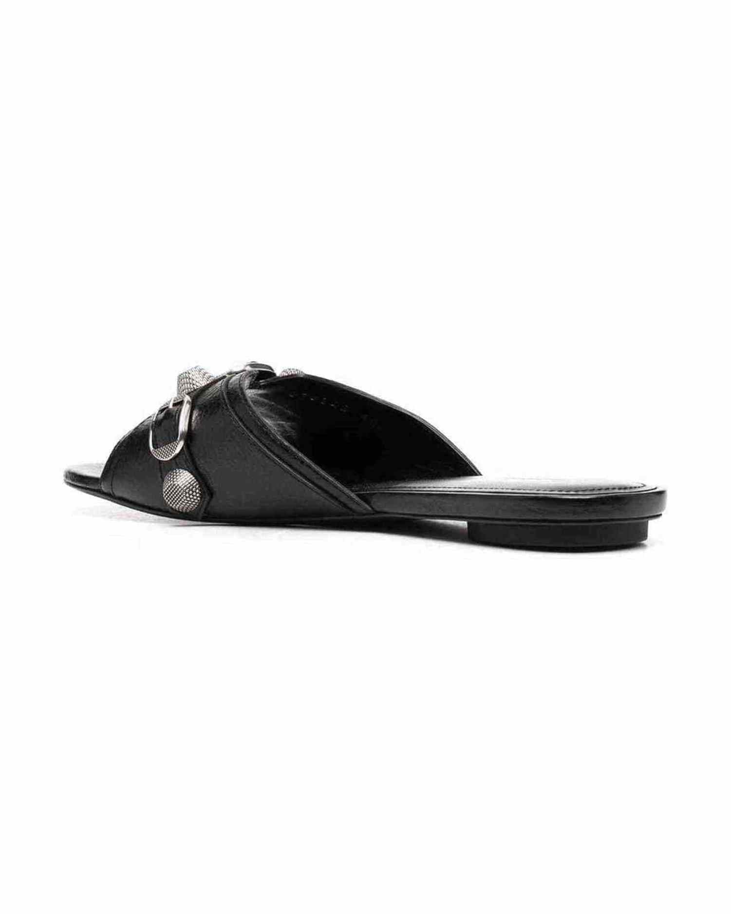 Balenciaga Leather Cagole Sandals Glam Steals