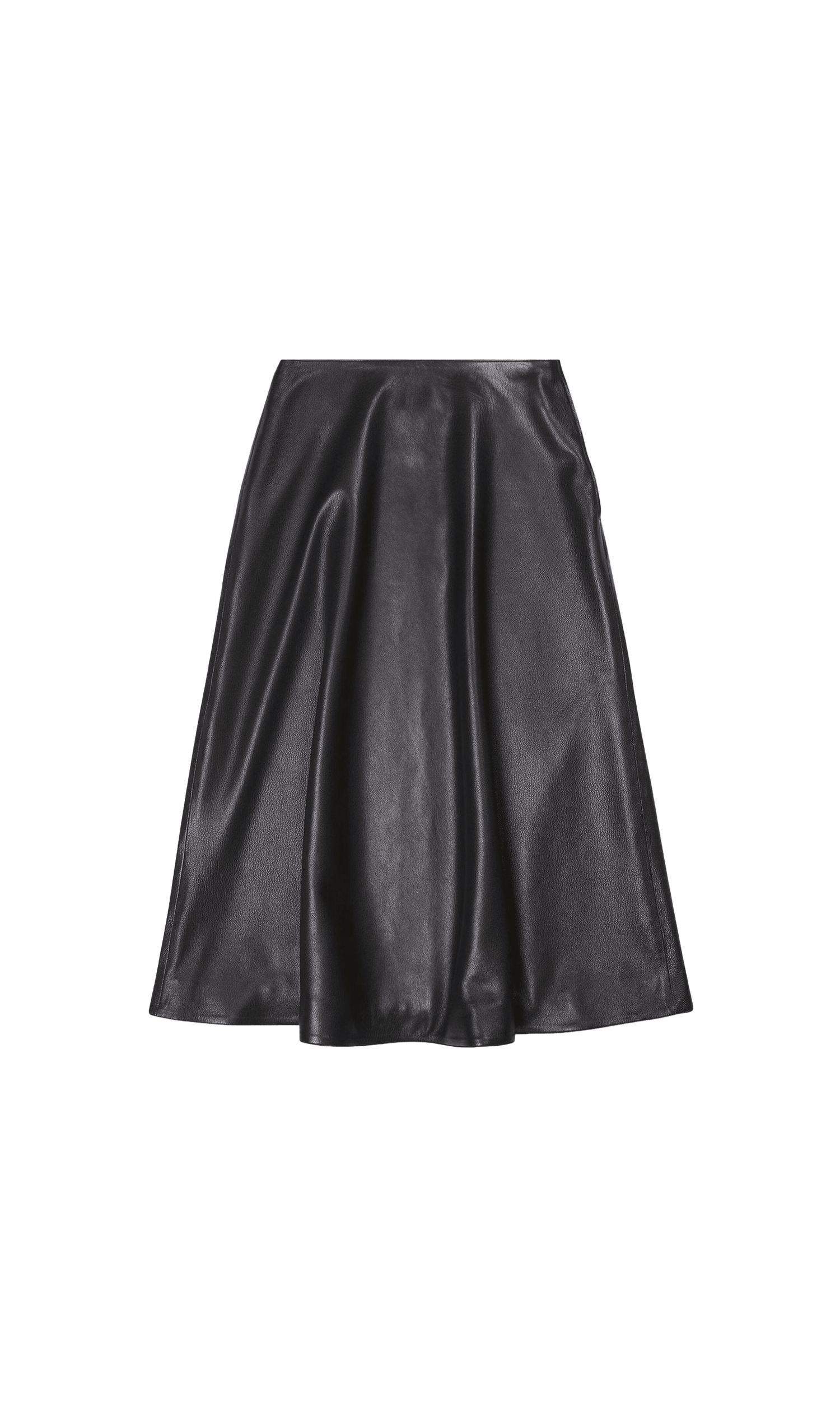 Balenciaga Leather Midi Skirt Glam Steals