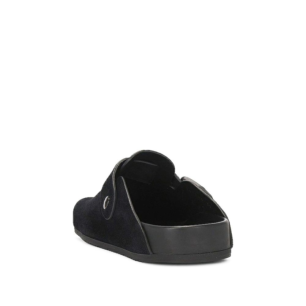 Balenciaga Leather Sunday Sabots Glam Steals