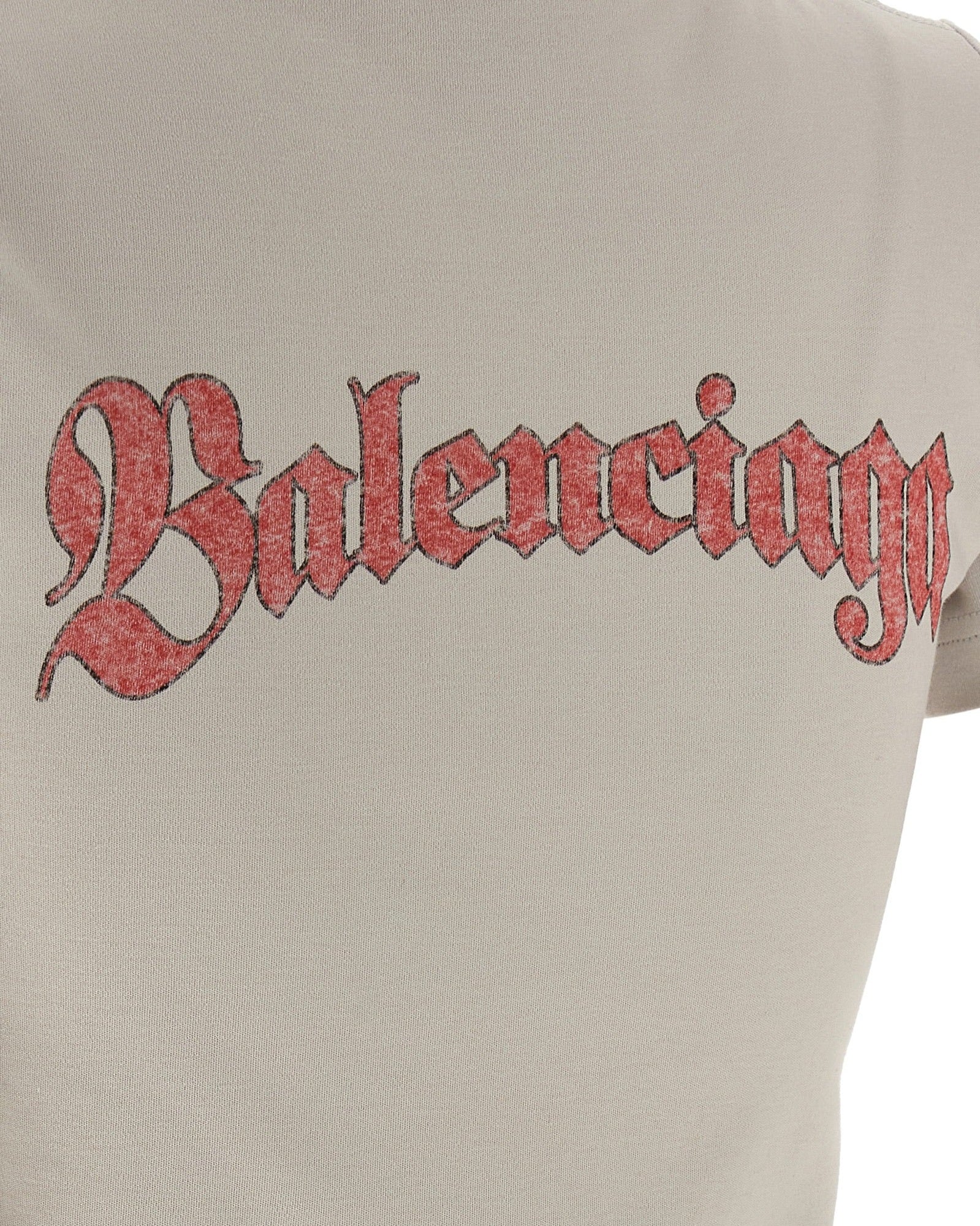 Balenciaga Logo Print T-shirt Glam Steals