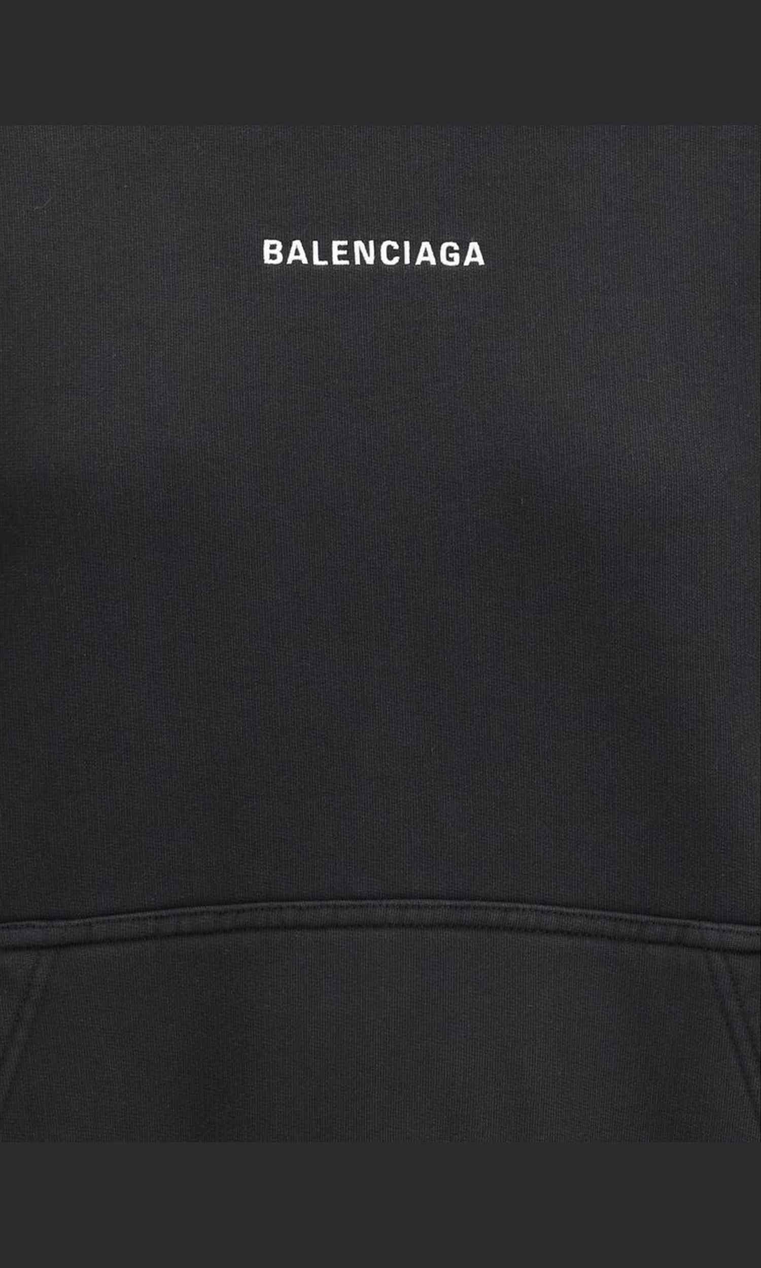 Balenciaga Logoed Hoodie Glam Steals