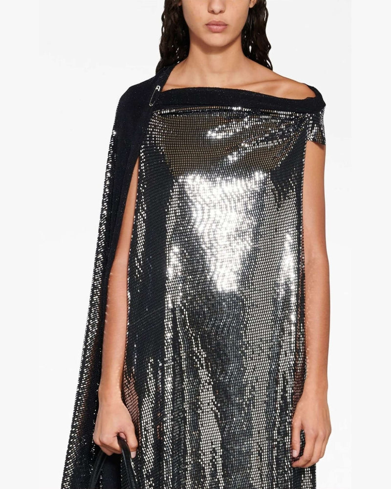 Balenciaga Metallic Effect Midi Dress Glam Steals