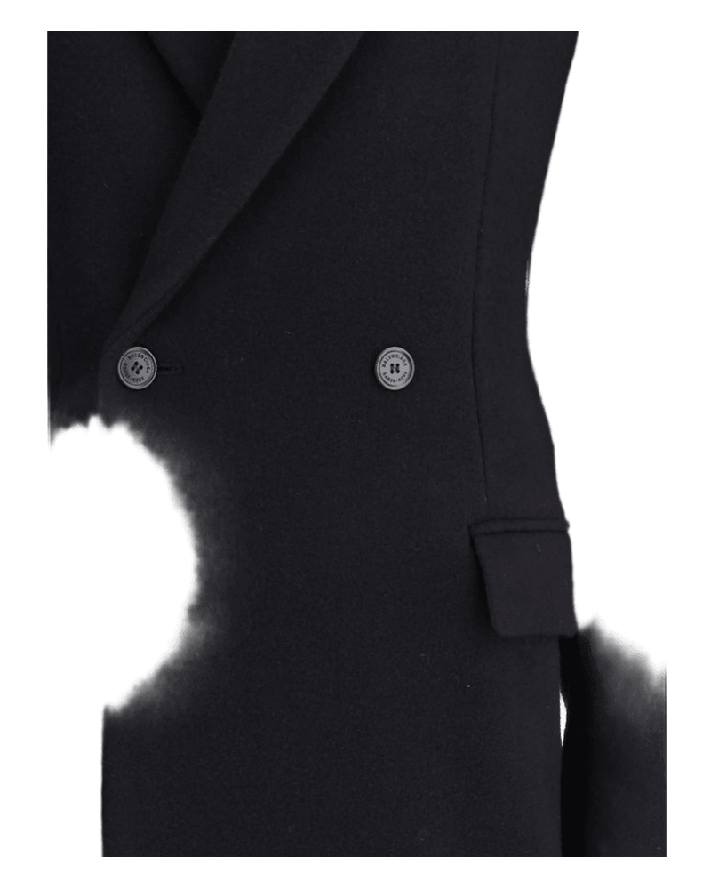Balenciaga Oversized Godet Double Breasted Coat Glam Steals
