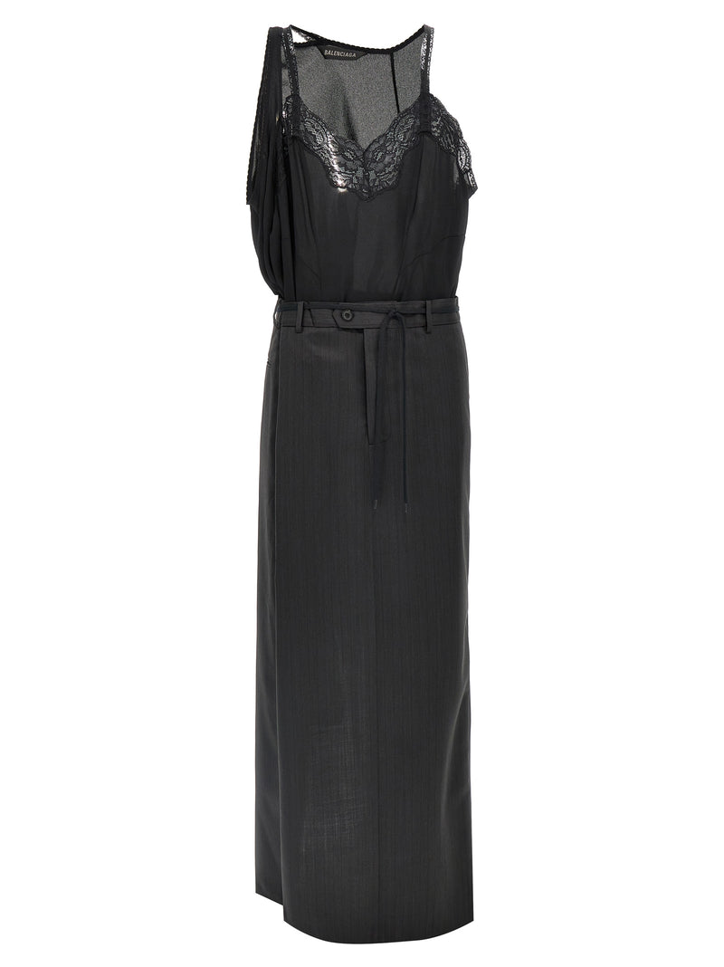 Balenciaga Patched Slip Dress Glam Steals