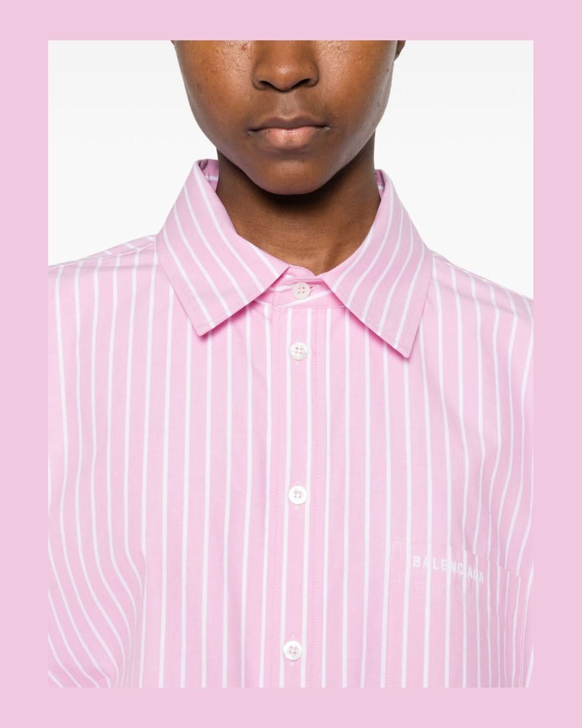 Balenciaga Pink Shirt Shirts