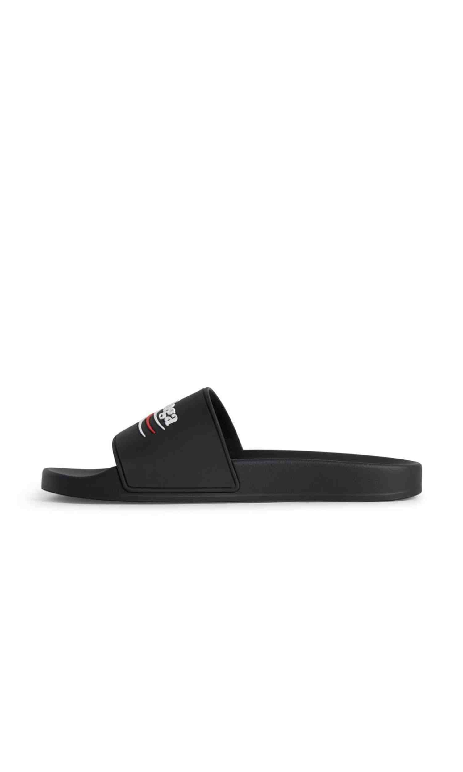 Balenciaga Rubber Pool Sandals Glam Steals