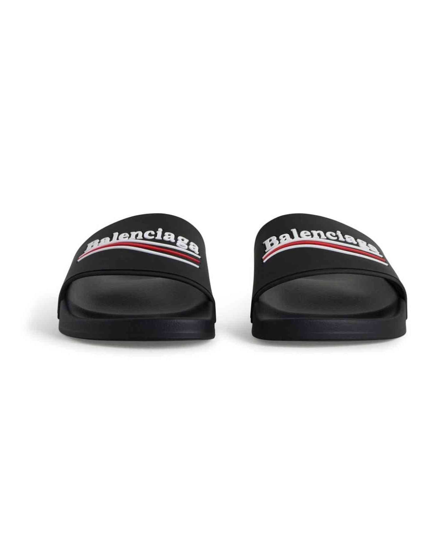 Balenciaga Rubber Pool Sandals Glam Steals