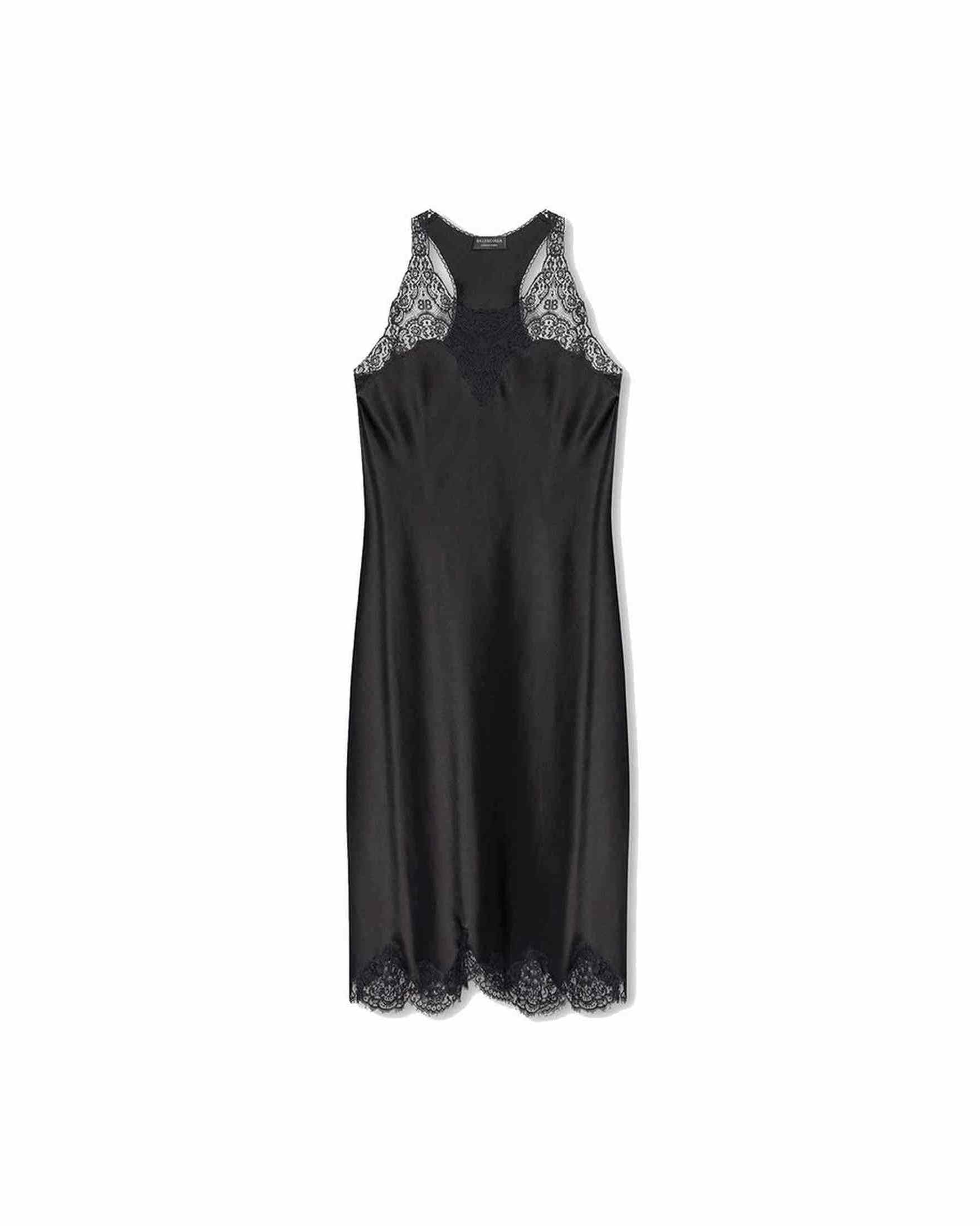 Balenciaga Satin Strappy Midi Dress Glam Steals