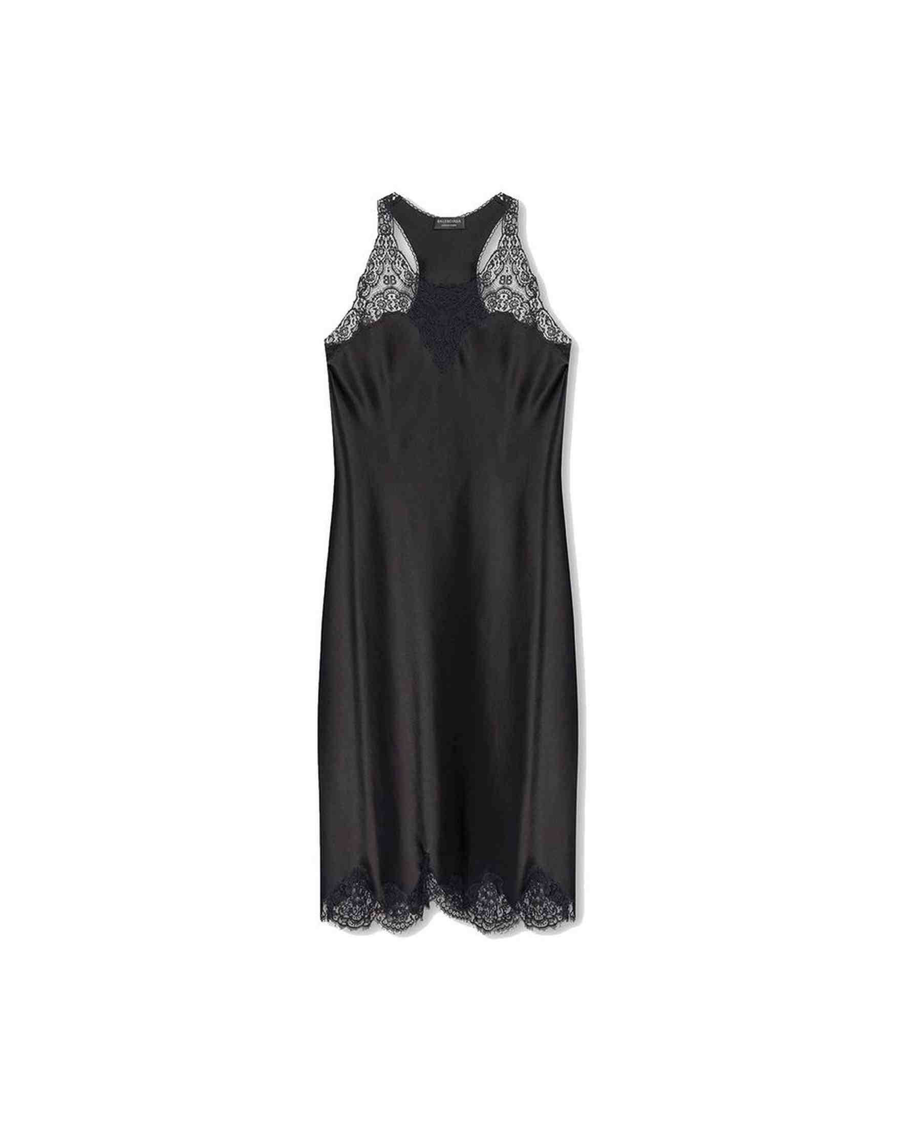 Balenciaga Satin Strappy Midi Dress Glam Steals