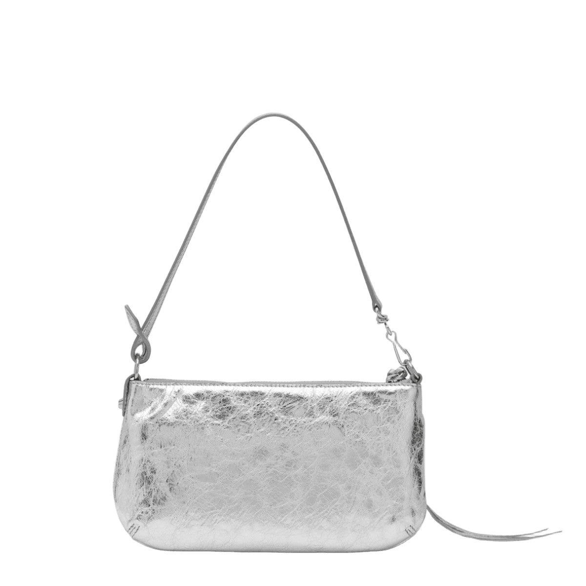 Balenciaga Silver metallic Le City shoulder pouch Glam Steals