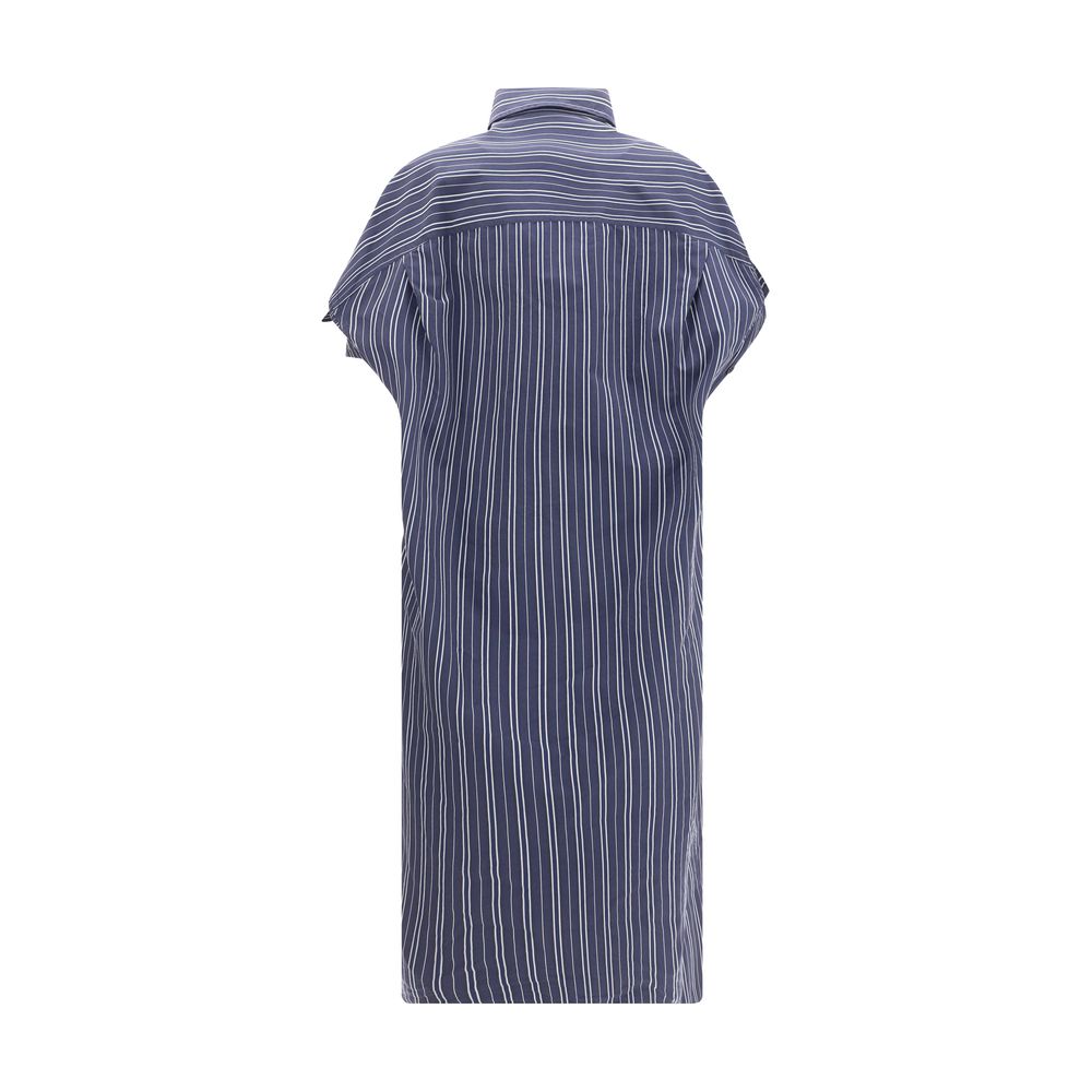Balenciaga Striped Chemisier Dress Glam Steals