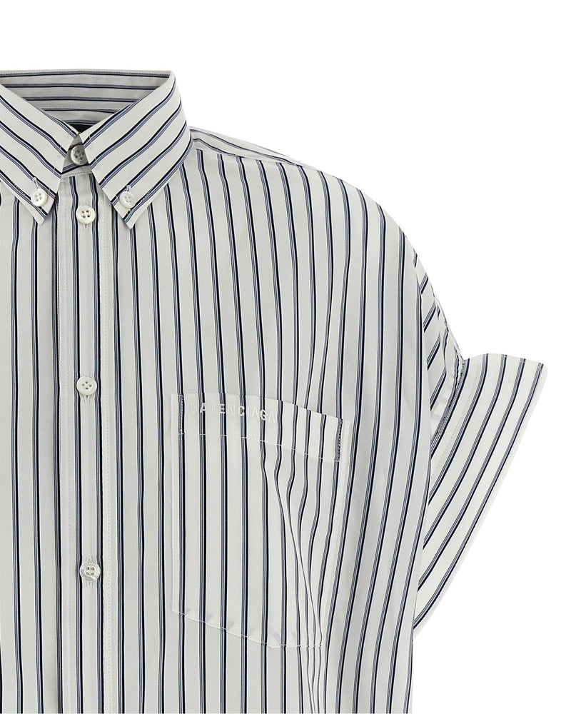 Balenciaga Striped Shirt Glam Steals