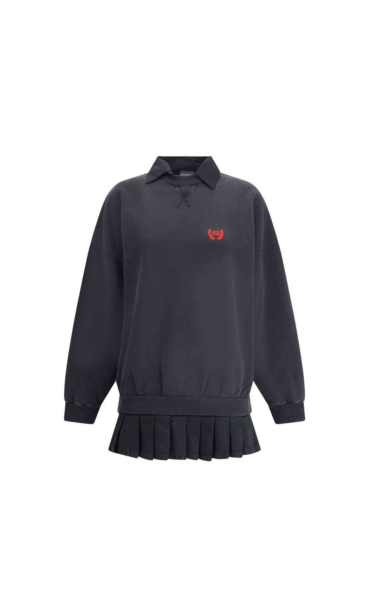 Balenciaga Sweat-Shirt Dress Glam Steals