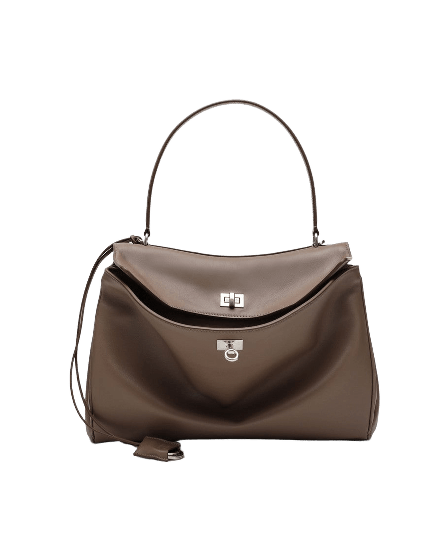 Balenciaga Taupe Medium Rodeo Bag In Smooth Calfskin Glam Steals