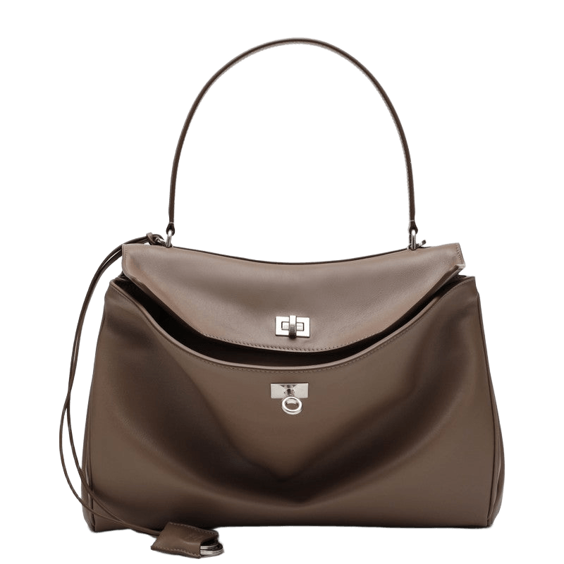 Balenciaga Taupe Medium Rodeo Bag in Smooth Calfskin Glam Steals