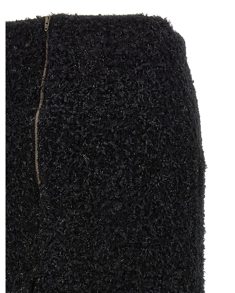 Balenciaga Tweed Midi Skirt Glam Steals