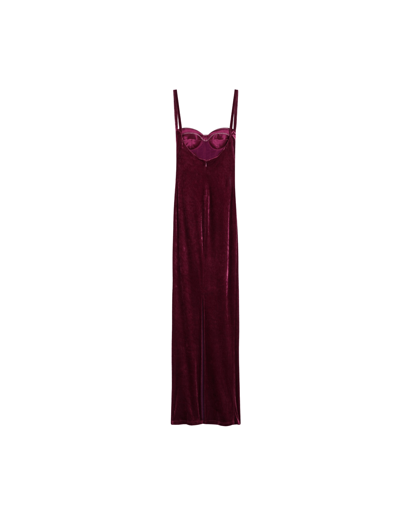 Balenciaga Velvet Long Plum Colored Dress Glam Steals
