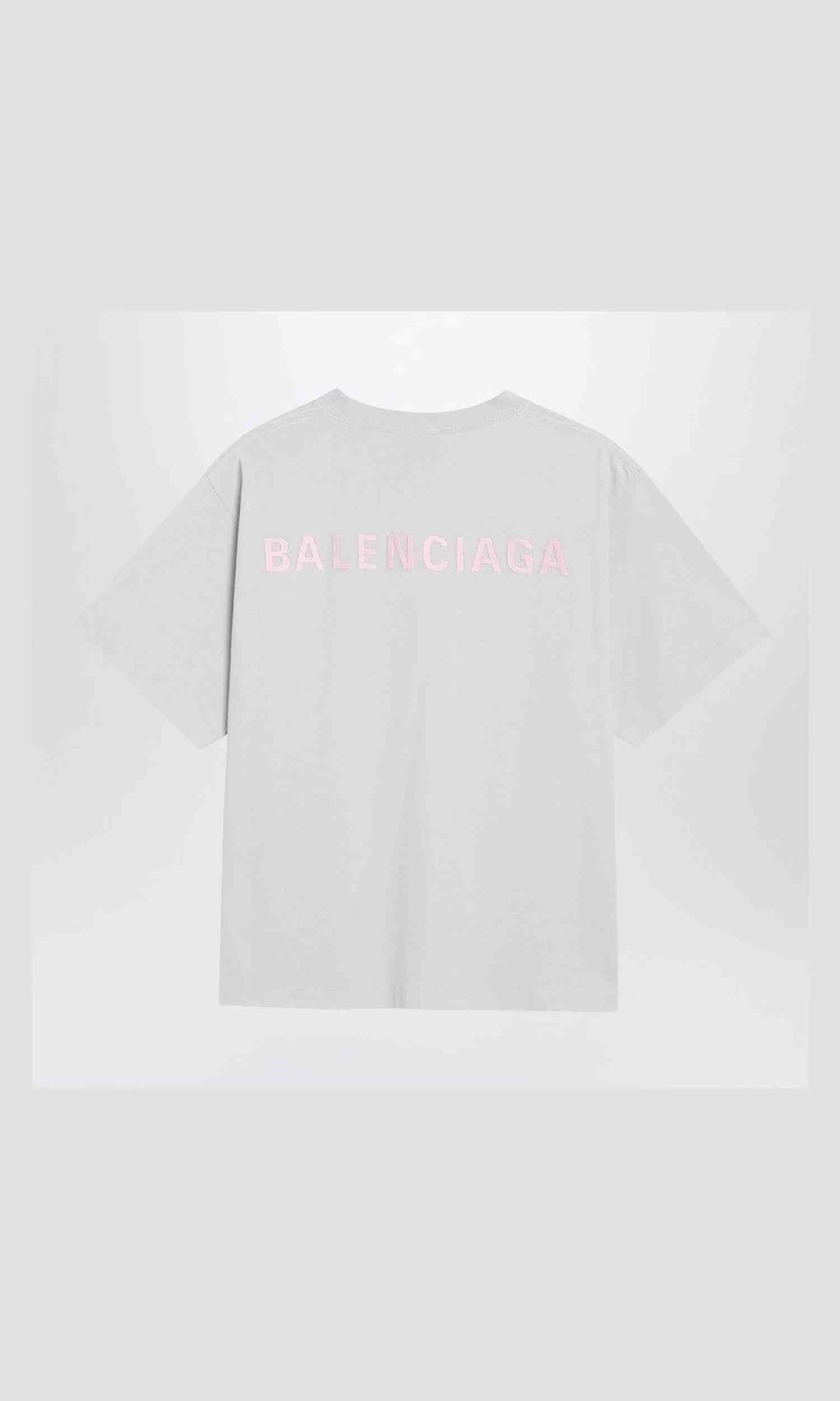 Balenciaga White Back Medium Fit T-shirt Glam Steals