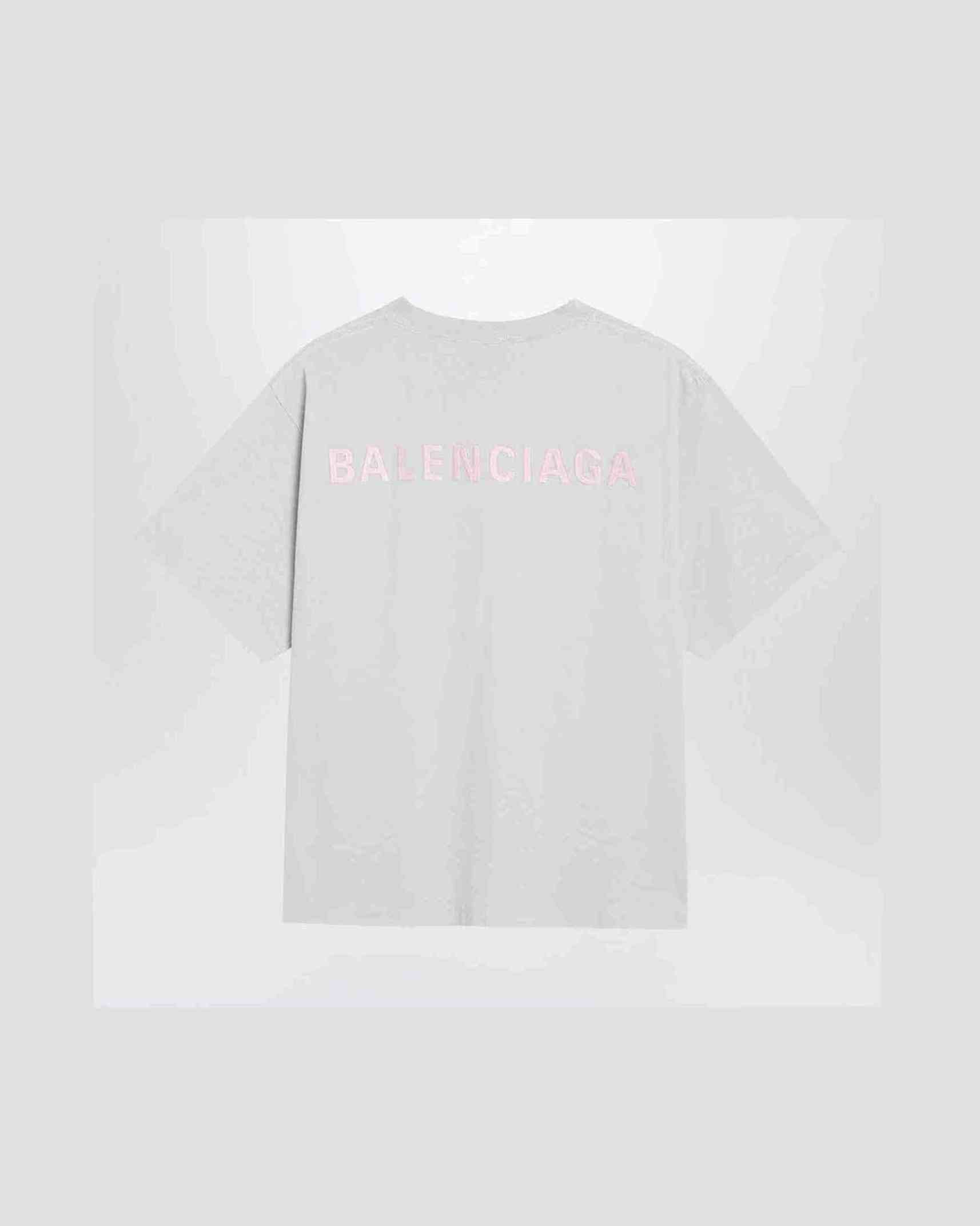 Balenciaga White Back Medium Fit T-shirt Glam Steals