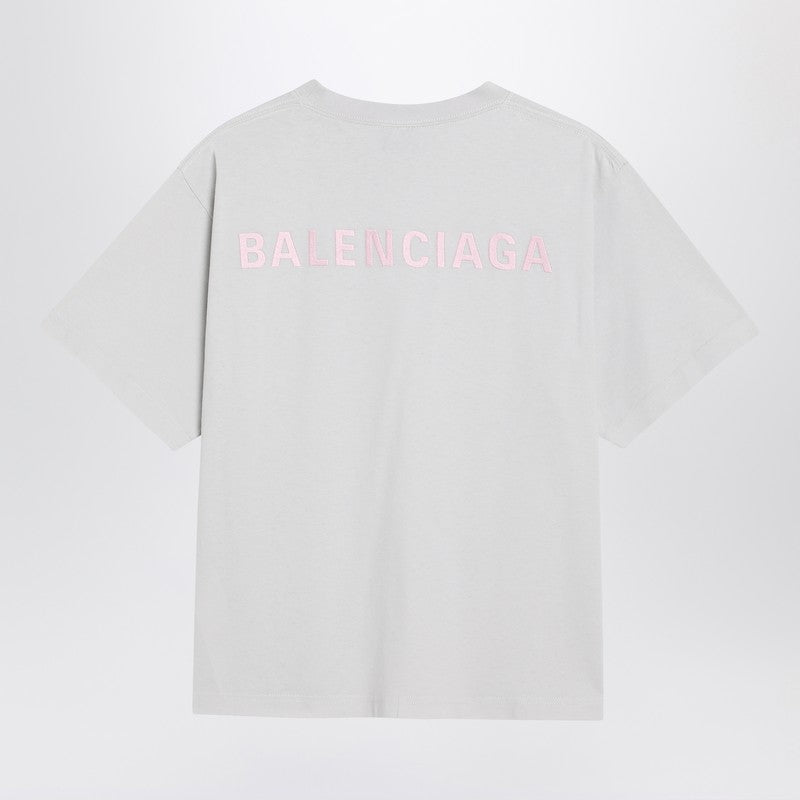 Balenciaga White Back Medium Fit T-shirt Glam Steals