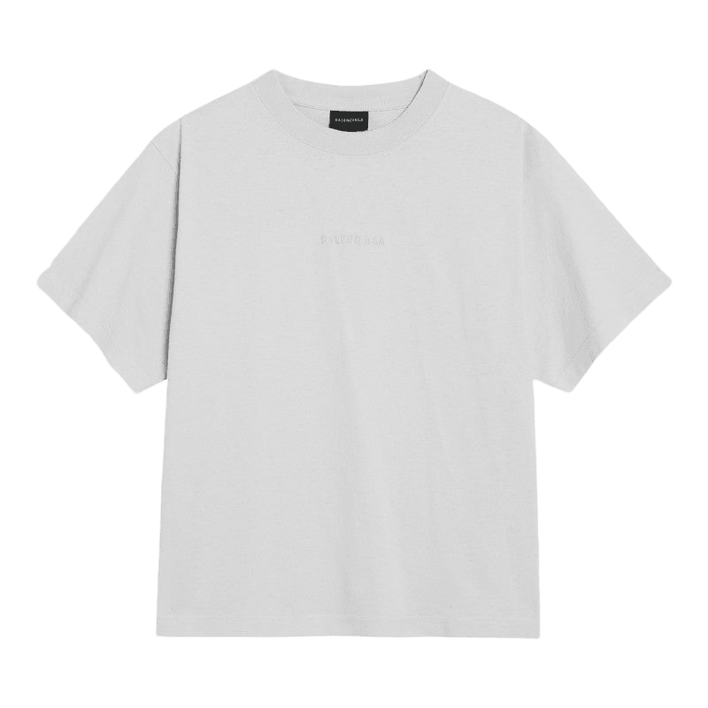 Balenciaga White Back Medium Fit T-shirt Glam Steals