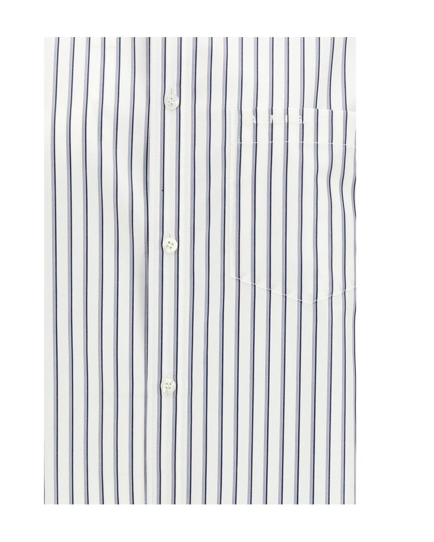 Balenciaga White Cotton Shortsleeve Shirt 