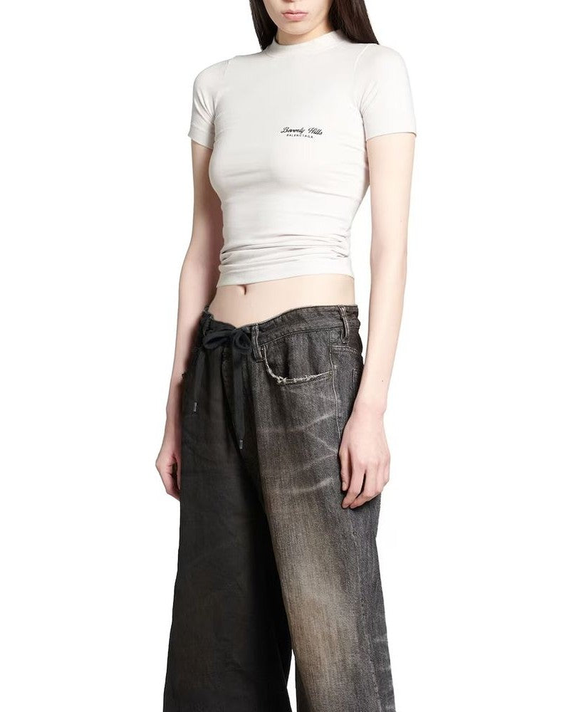 Balenciaga White Cotton T-shirt Glam Steals