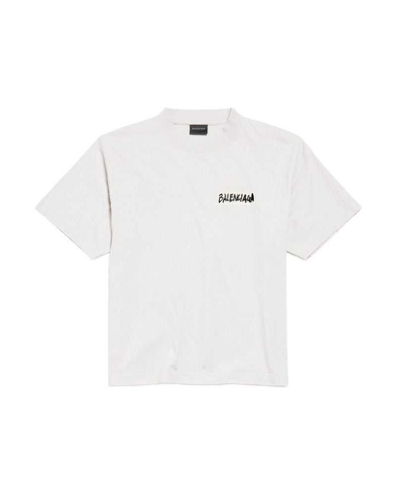 Balenciaga White Polo T-shirt Glam Steals
