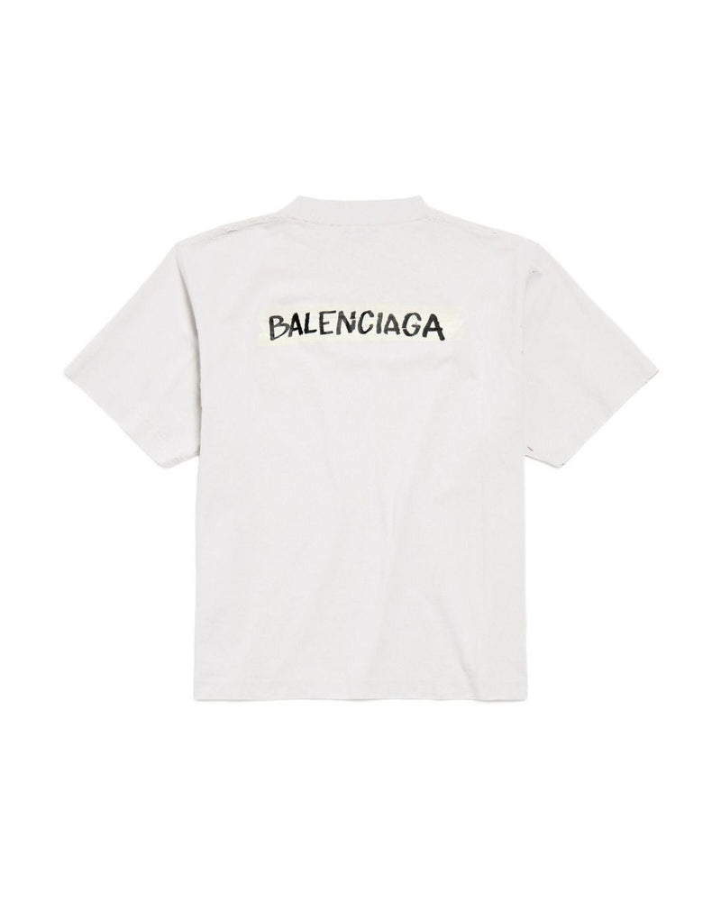 Balenciaga White Polo T-shirt Glam Steals