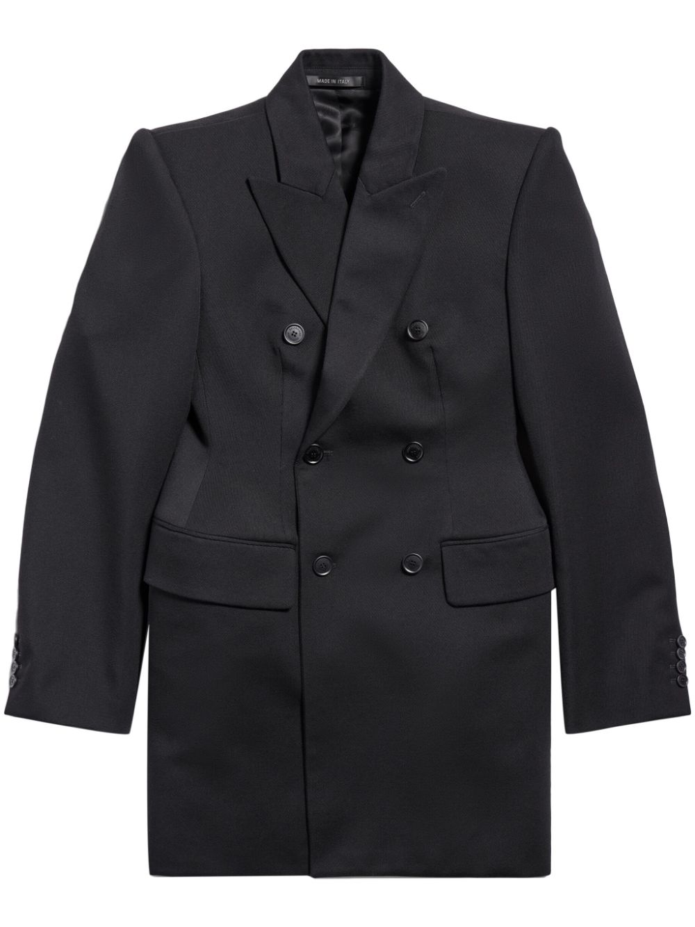 Balenciaga Wool Hourglass Virgin Double Breasted Blazer Glam Steals