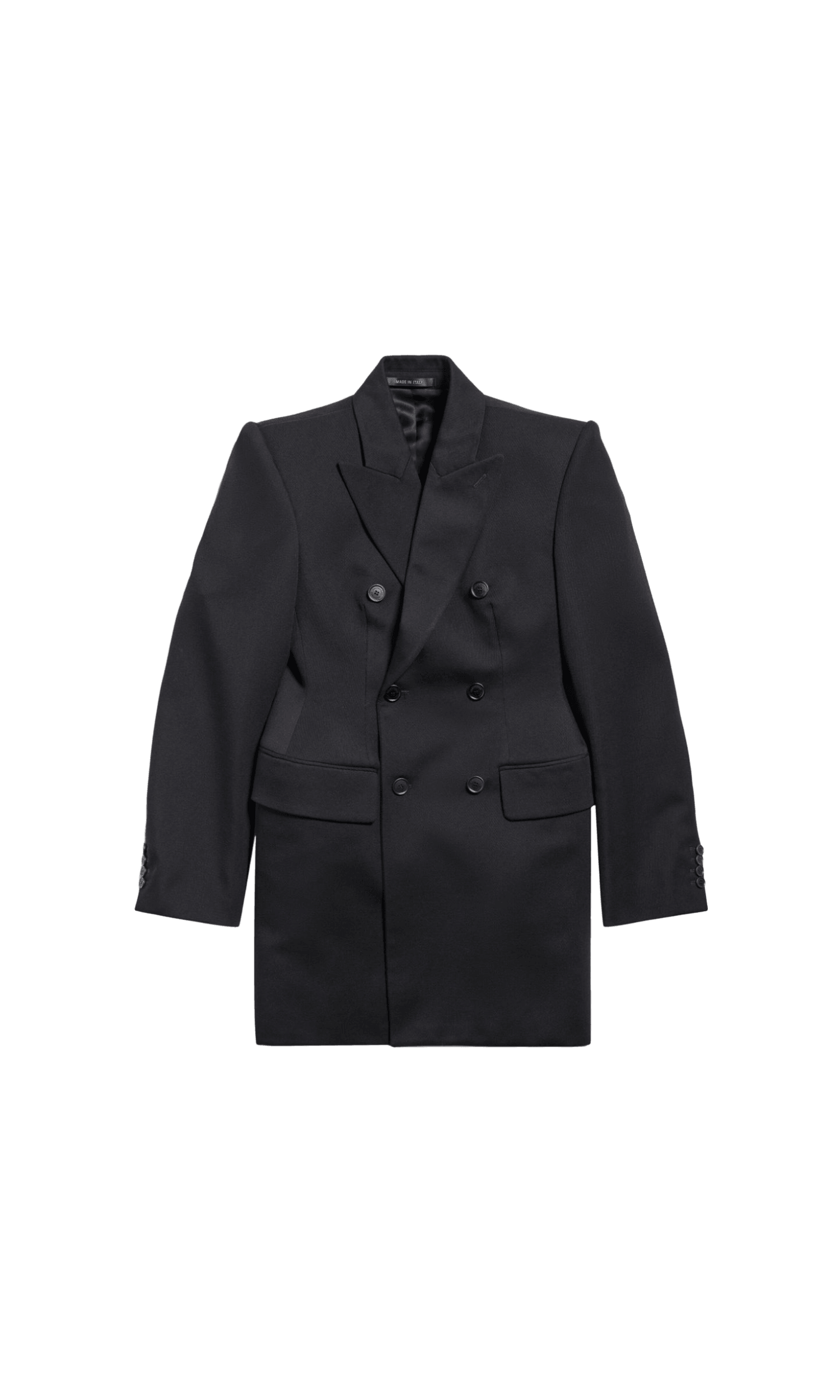 Balenciaga Wool Hourglass Virgin Double Breasted Blazer Glam Steals