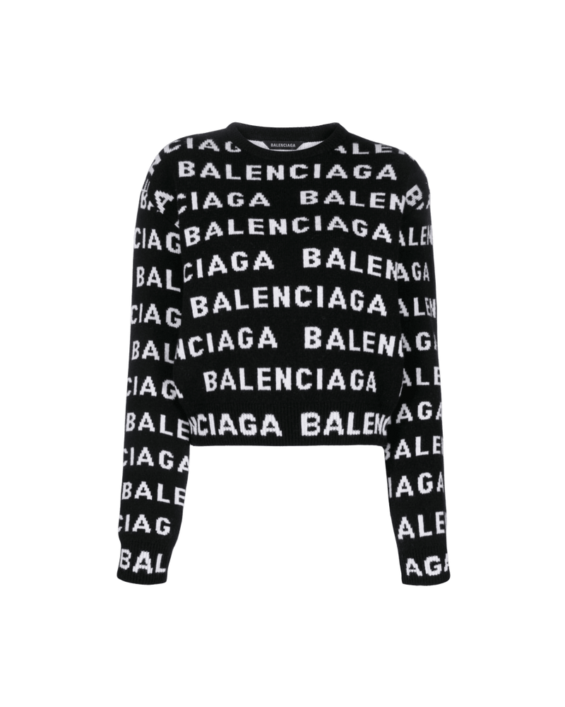 Balenciaga Wool Logo Sweater Glam Steals