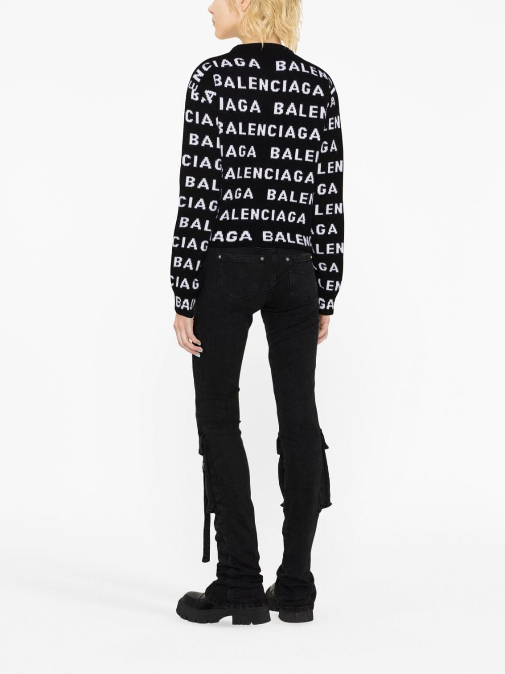 Balenciaga Wool Logo Sweater Glam Steals