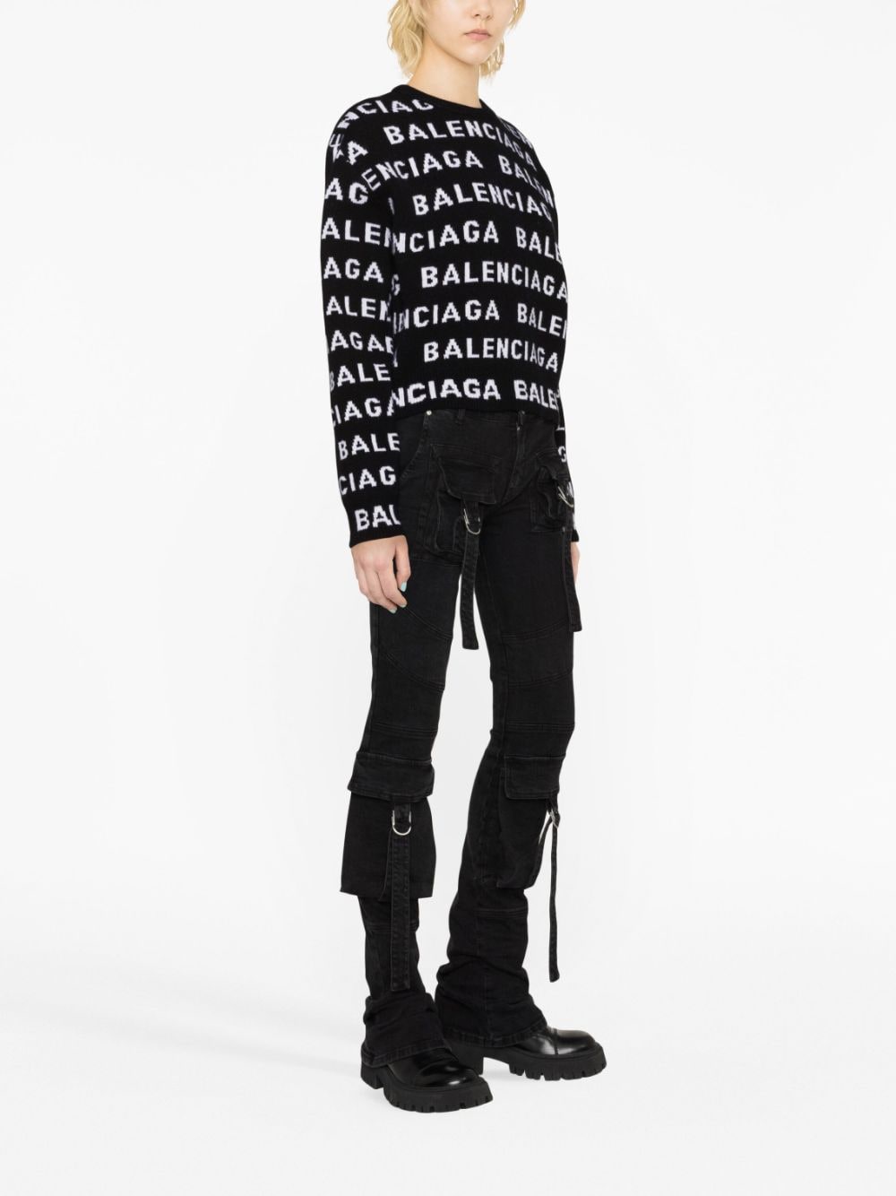 Balenciaga Wool Logo Sweater Glam Steals