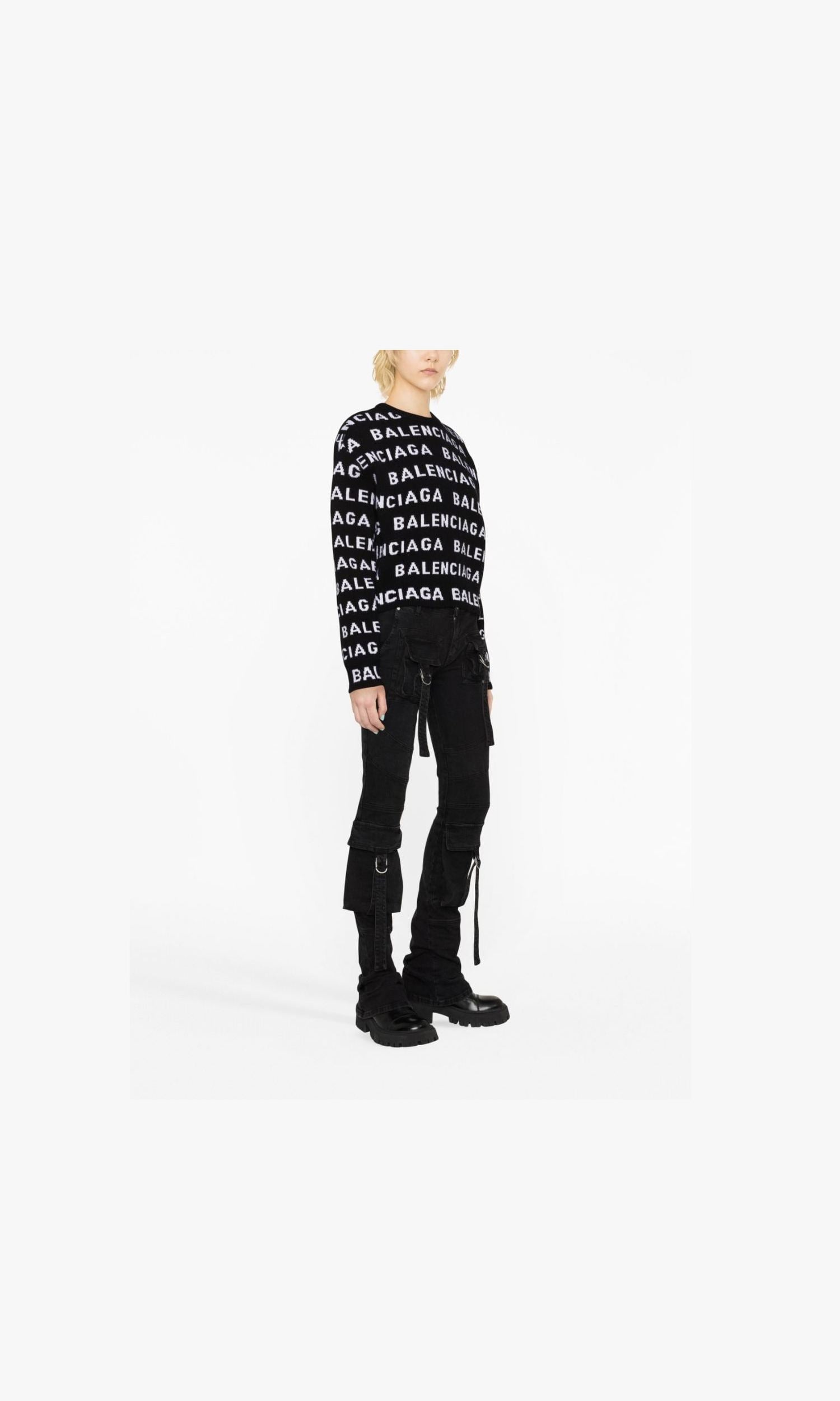 Balenciaga Wool Logo Sweater Glam Steals