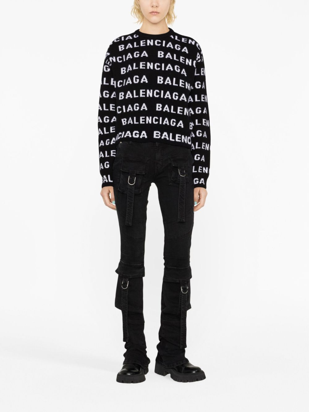 Balenciaga Wool Logo Sweater Glam Steals