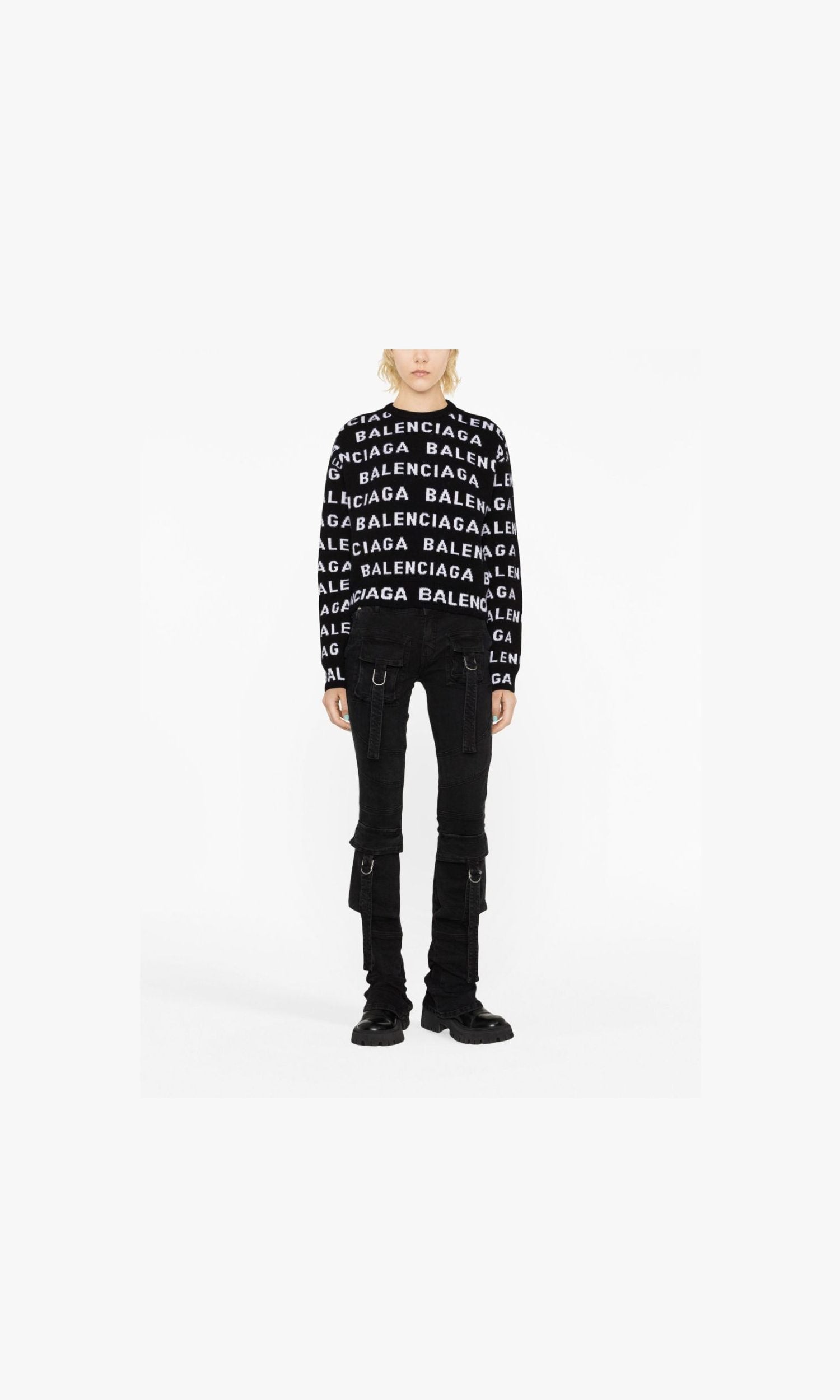 Balenciaga Wool Logo Sweater Glam Steals