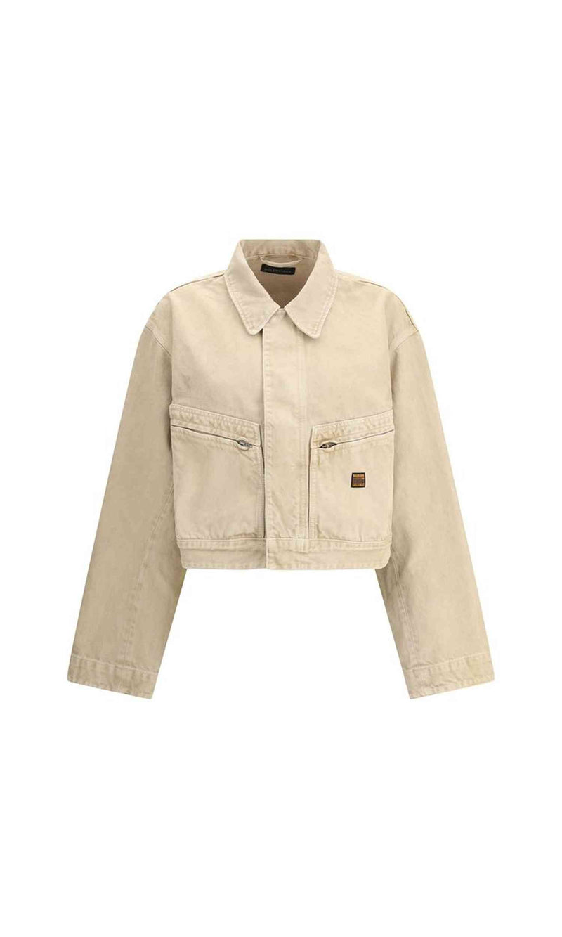 Balenciaga Workwear Crop Jacket Glam Steals