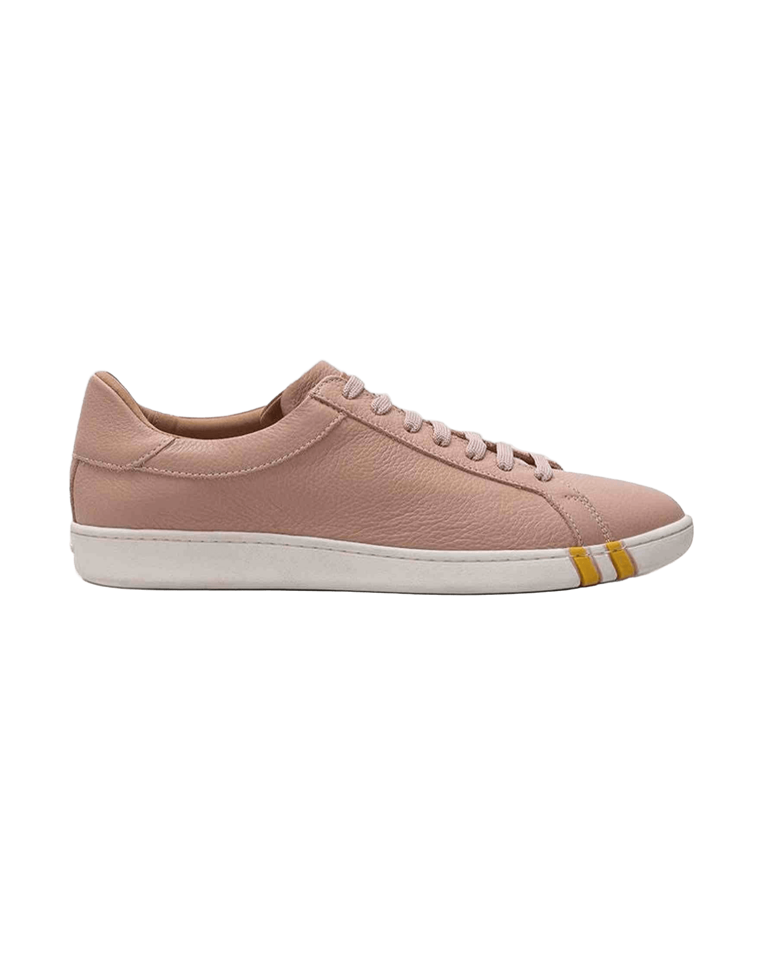 Bally Elegant Pink Cotton Leather Sneakers Sneakers