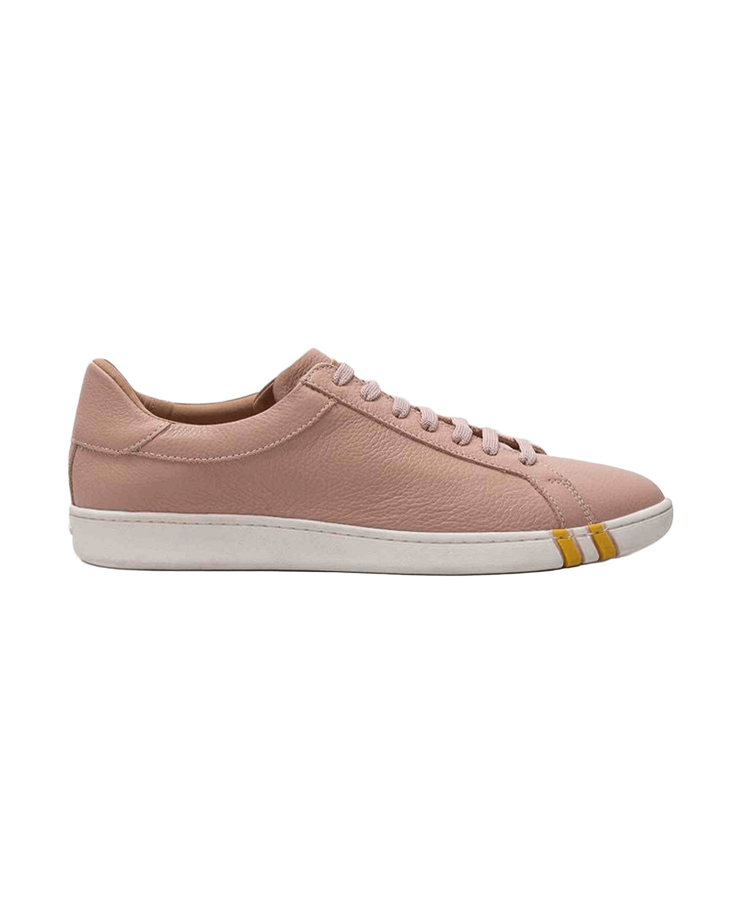 Bally Elegant Cotton Leather Pink Sneakers Glam Steals