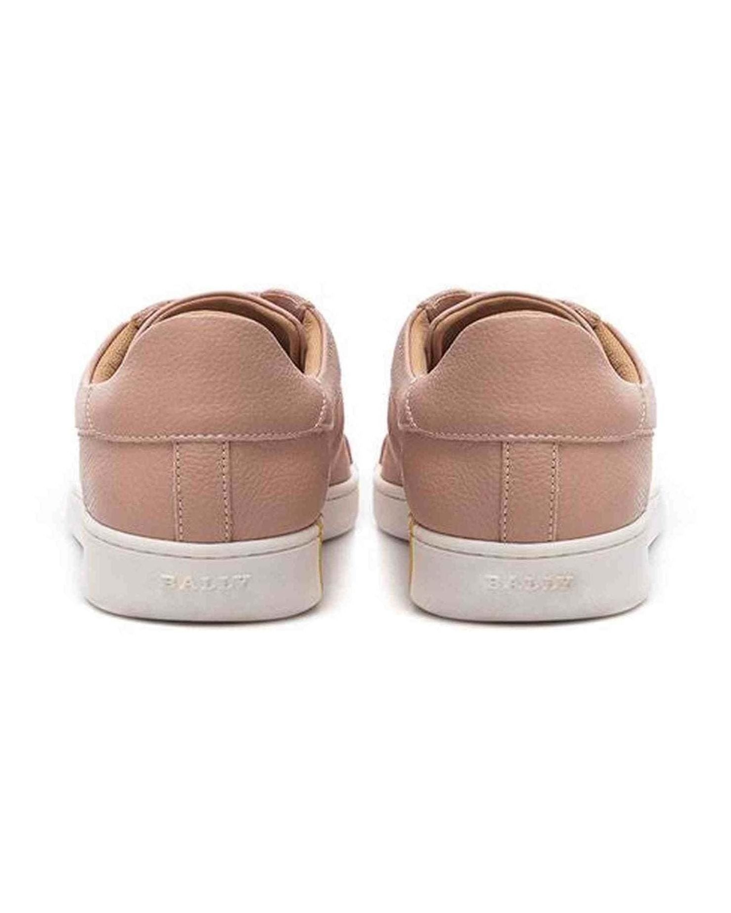 Bally Elegant Cotton Leather Pink Sneakers Glam Steals