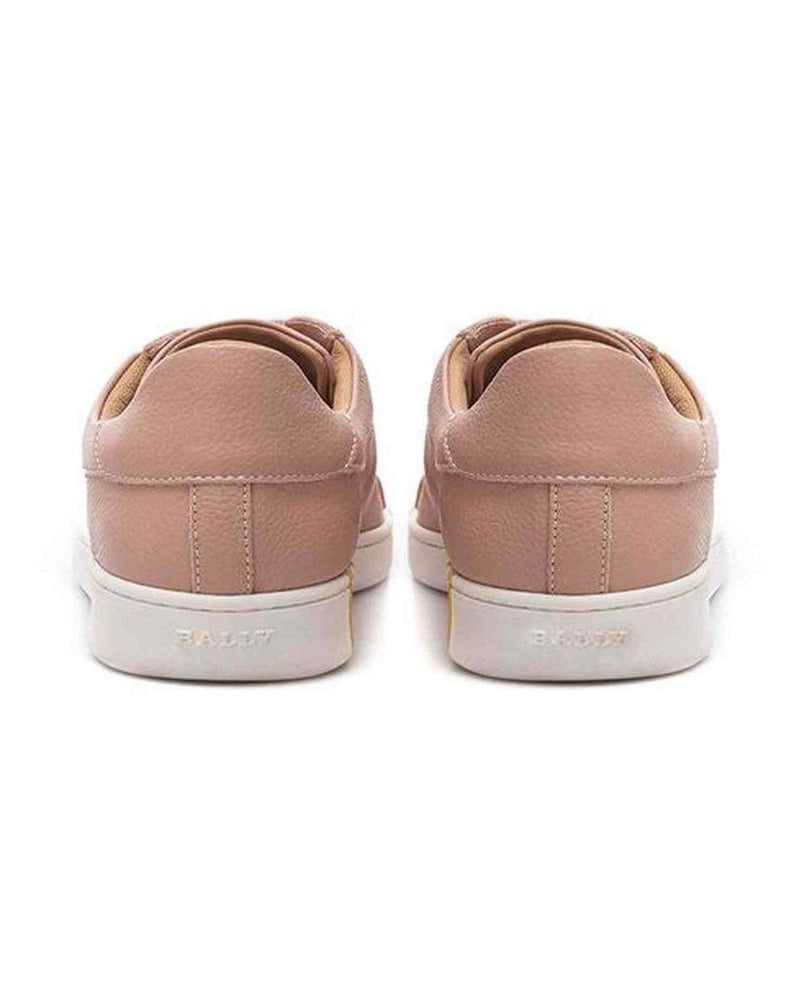 Bally Elegant Cotton Leather Pink Sneakers Glam Steals