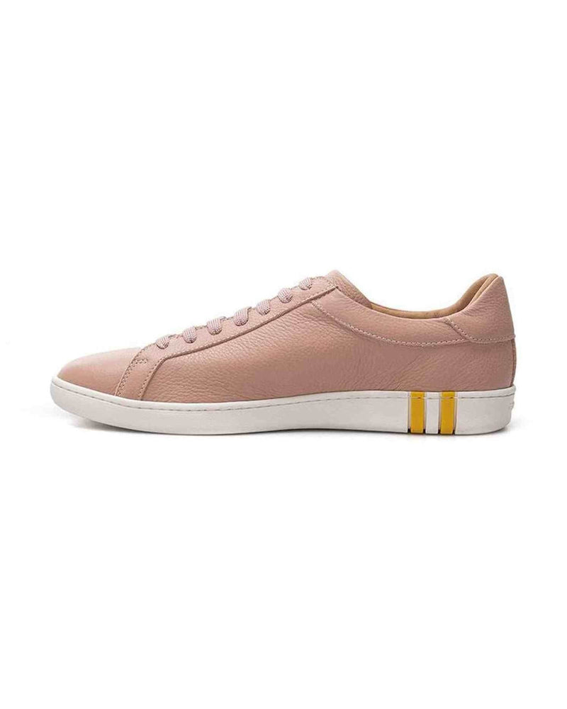 Bally Elegant Cotton Leather Pink Sneakers Glam Steals