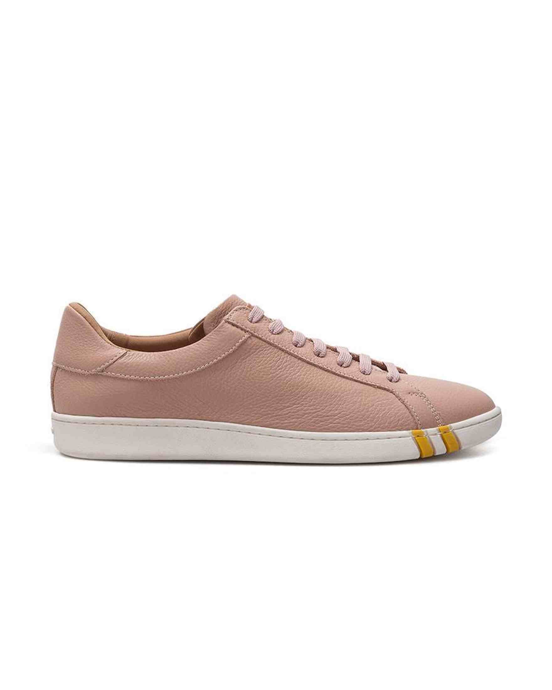 Bally Elegant Cotton Leather Pink Sneakers Glam Steals