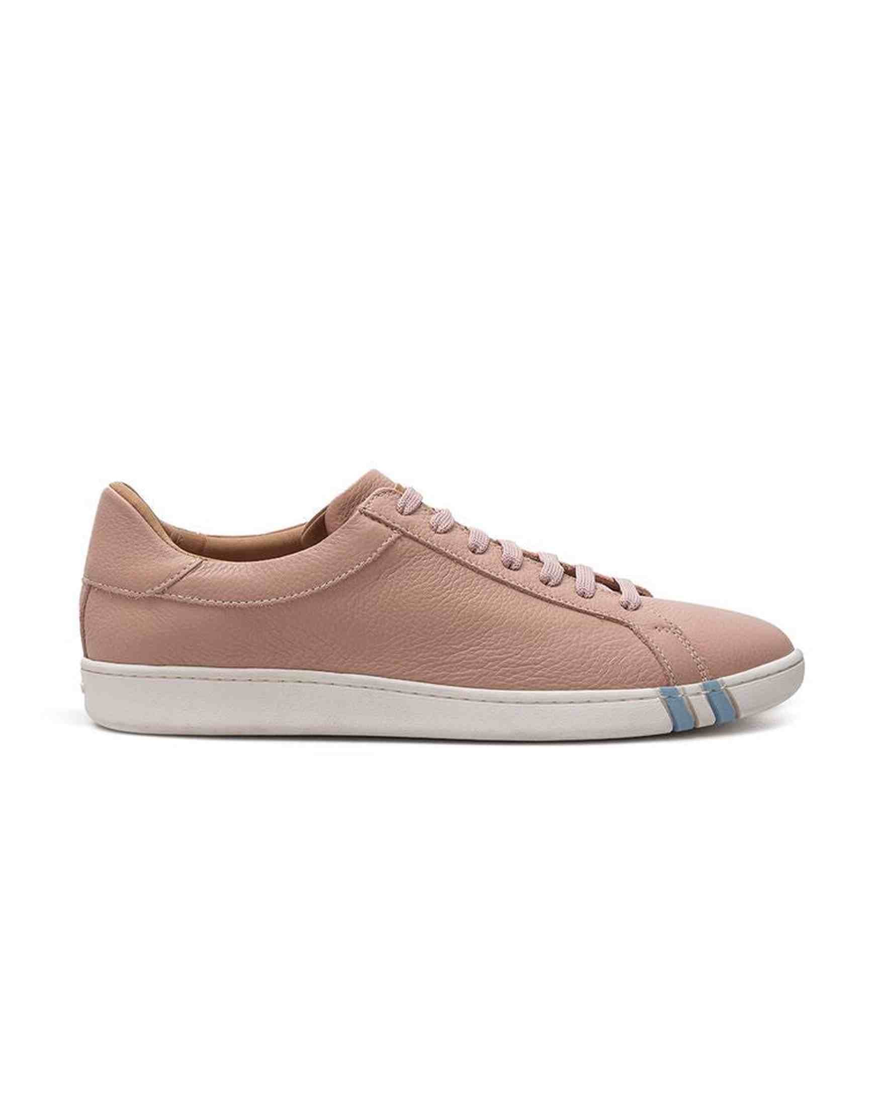 Bally Elegant Leather Pink Sneakers Glam Steals