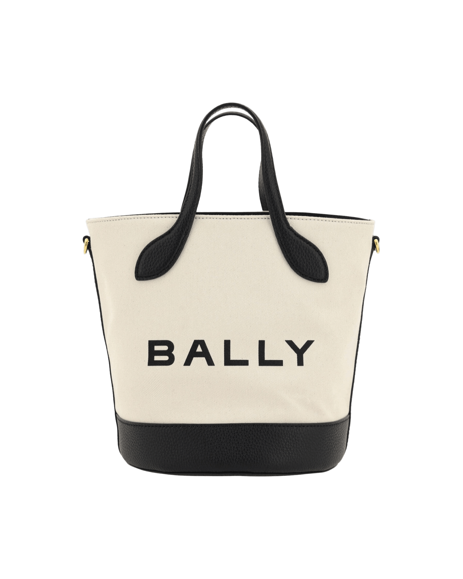 Bally Elegant Monogram Bucket Bag In Black White Glam Steals